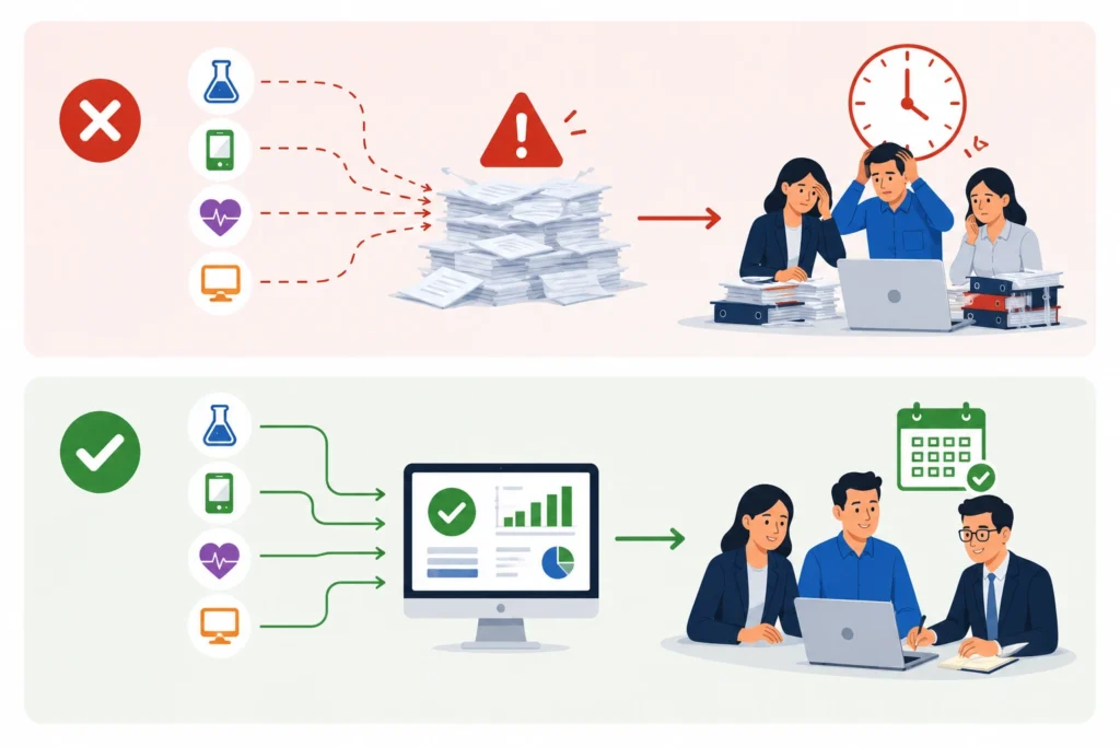External Data Reconciliation in Modern Clinical Trials process illustration